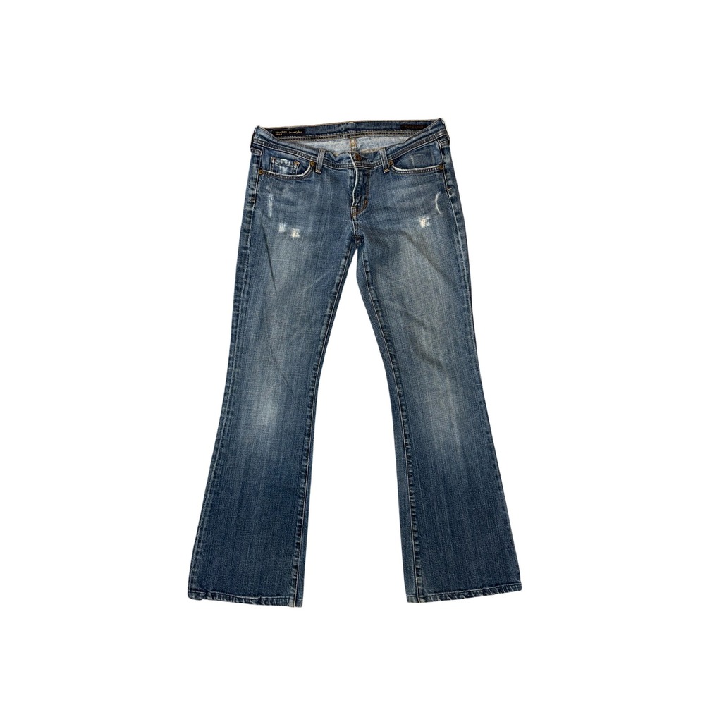 Citizens of Humanity Ric Rac 109 Jeans Womens 32 Blue Low Waist Flare Stretch